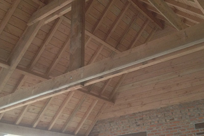 houten dak binnenzijde